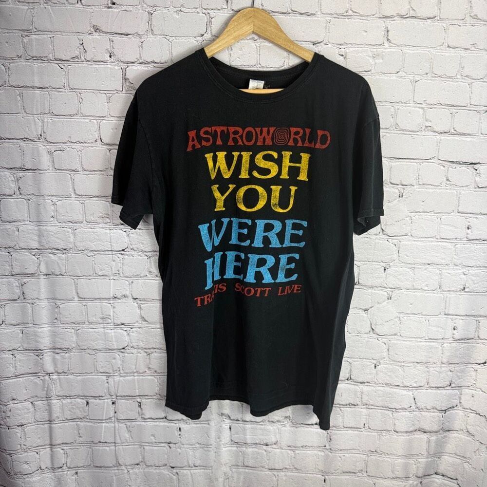 Travis Scott 2018 Wish You Were Here Astroworld Tour T Shirt XL J